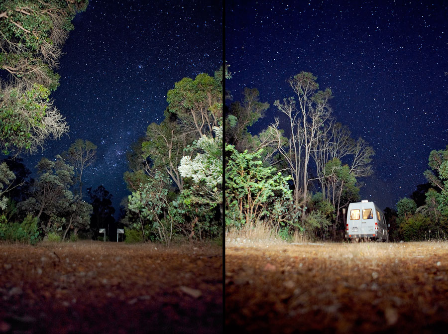 Australian Campervan under the stars
