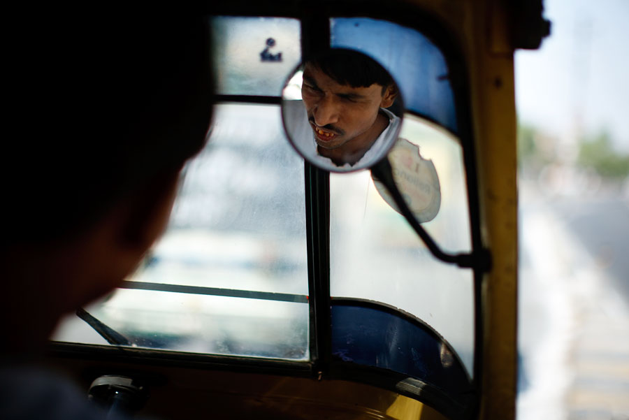 Indian rickshaw driver