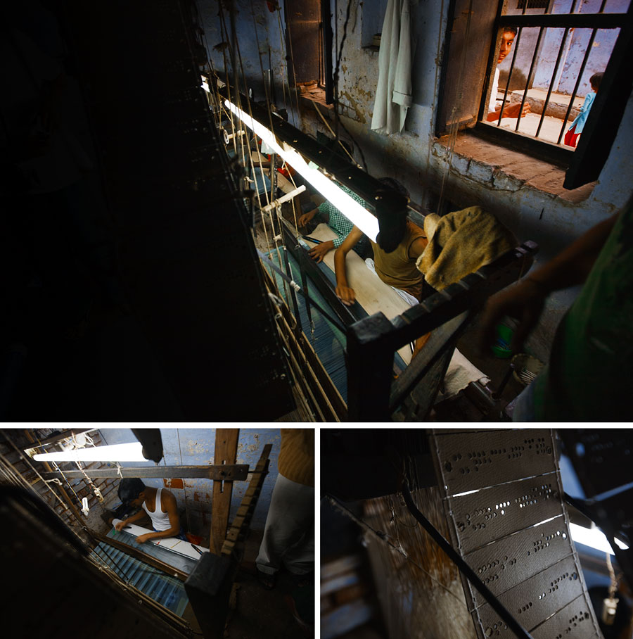 Silk weaving factory