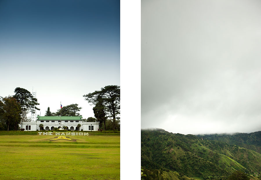 The Mansion and view from Mines Park in Baguio