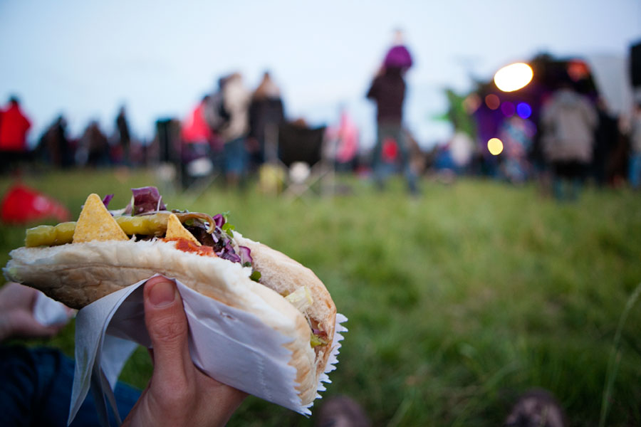 Fantastic food at the No Direction Home Festival