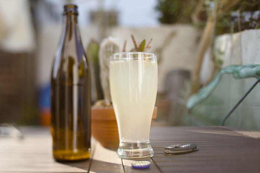 Homemade DIY alcoholic ginger beer