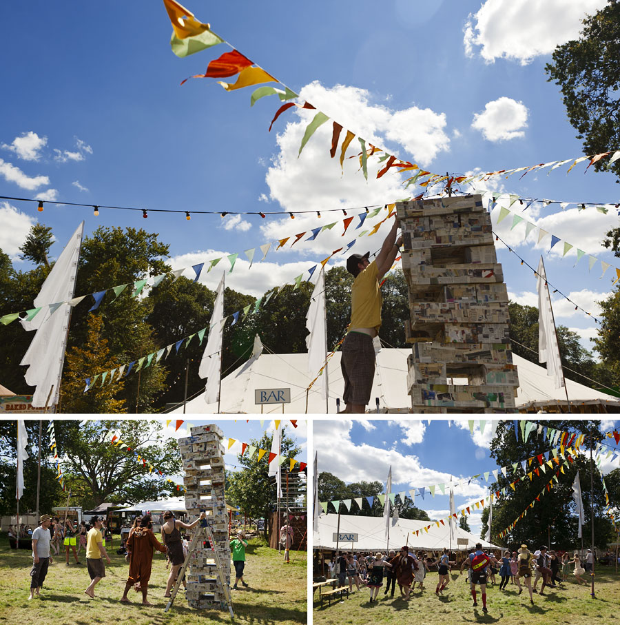 Giant Jenga at Wilderness Festival
